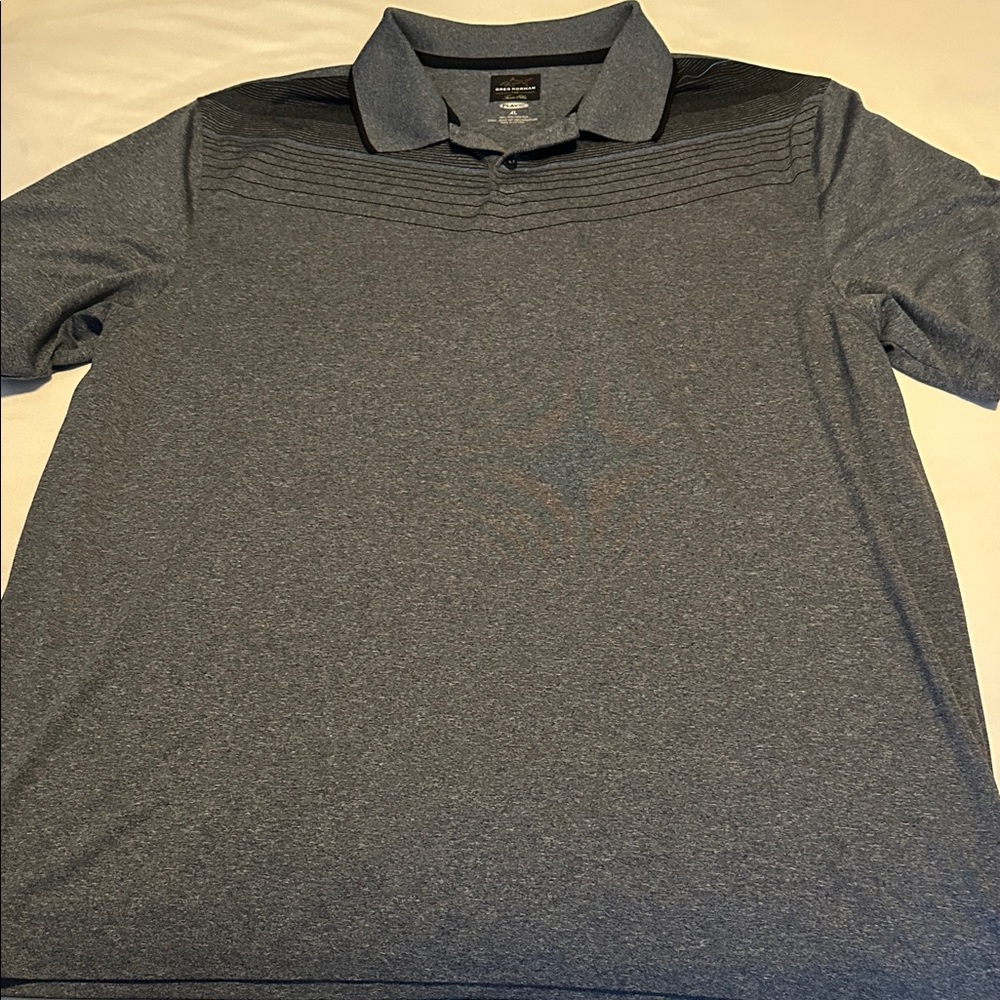 Greg Norman for Tasso Elba Charcoal Polo Golf Shirt